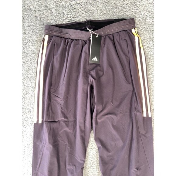 Adidas Pro Elite Team 2024 Promo Track Field Pants Size Medium Men Purple IN1122 - Picture 3 of 6
